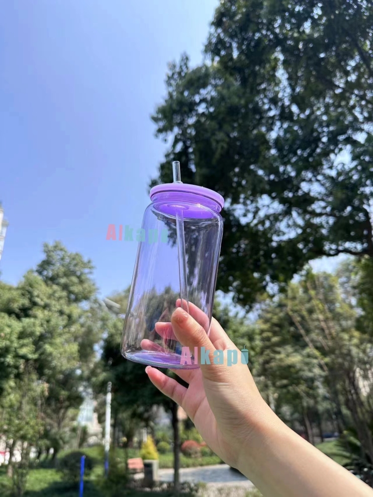 CHINESE WAREHOUSE 16oz Clear Colorful Jelly Acrylic Tumblers