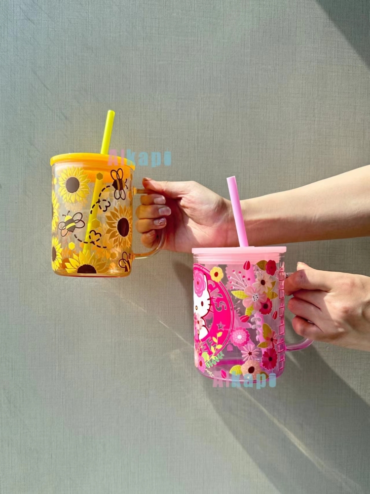 CHINESE WAREHOUSE 15oz/17oz Sublimation Ombre Jelly Glass Mug