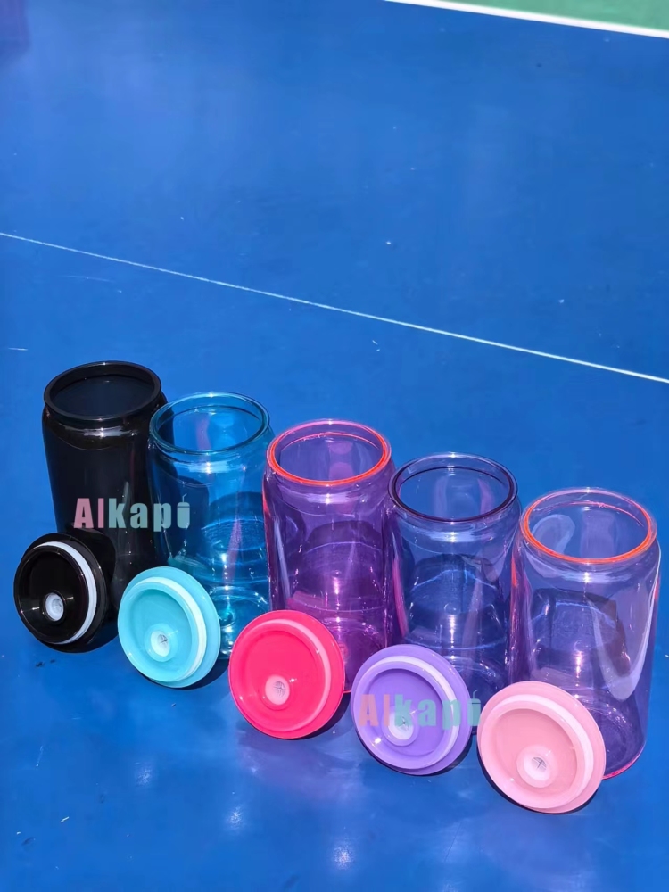 CHINESE WAREHOUSE 16oz Clear Colorful Jelly Acrylic Tumblers