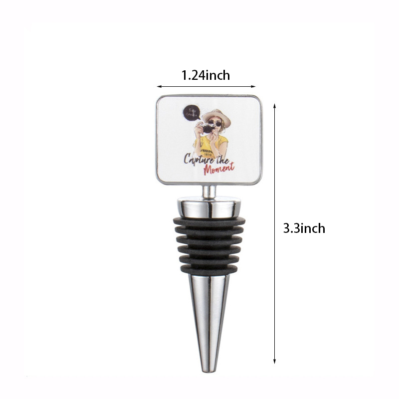 CHINESE WAREHOUSE Sublimation Wine Topper