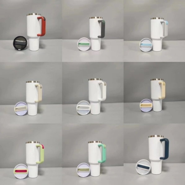 CHINESE WAREHOUSE 40oz V2 Sublimation Travel Tumbler With Colorful Lid