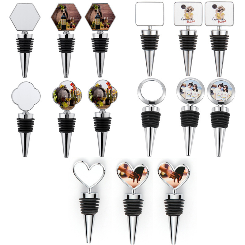 CHINESE WAREHOUSE Sublimation Wine Topper