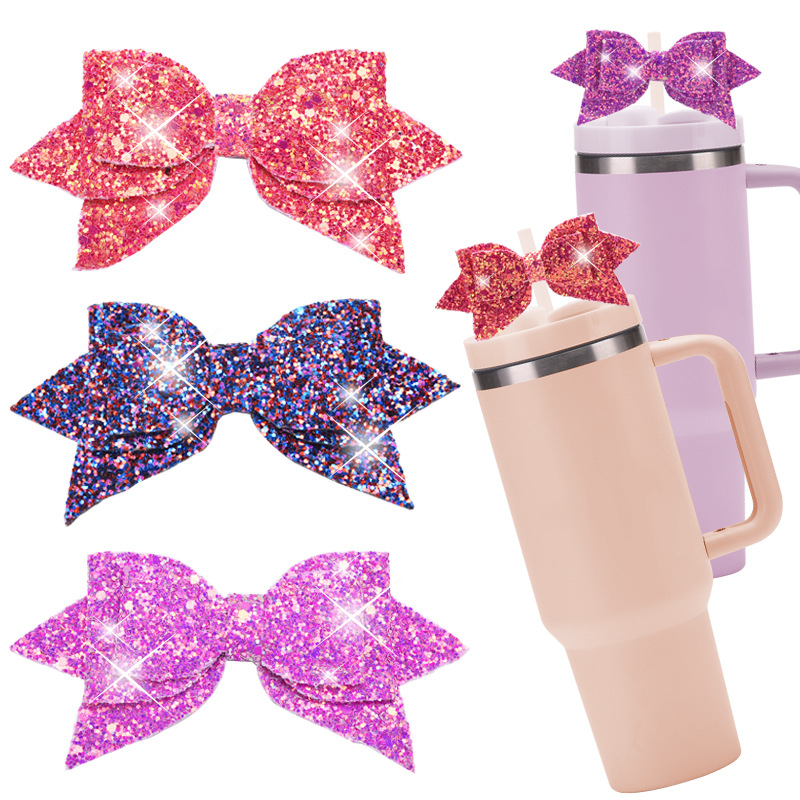 CHINESE WAREHOUSE Bow Decoration For Tumblers Durian Cup Decoration
