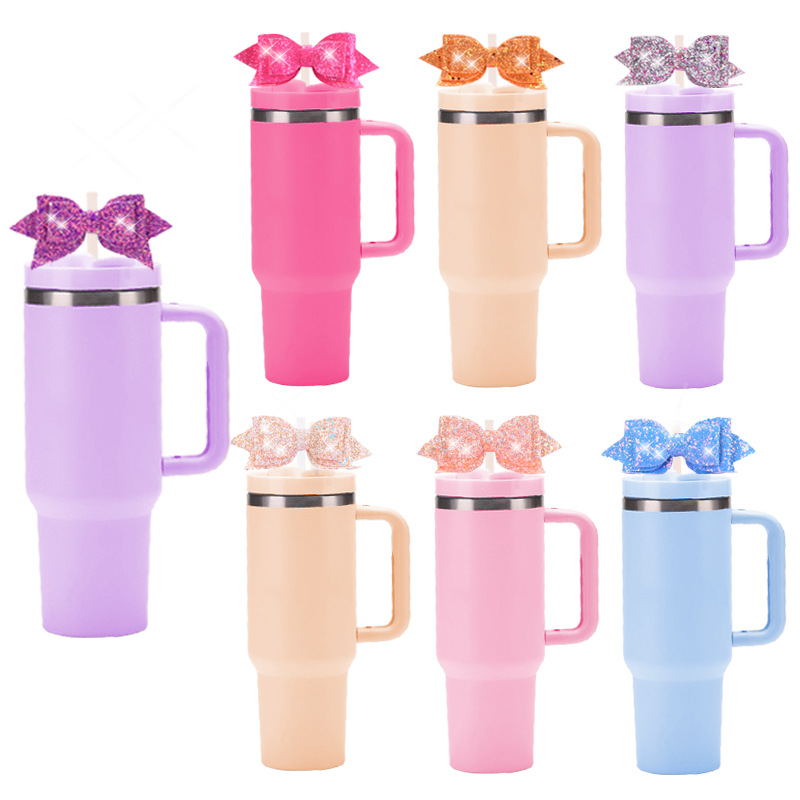 CHINESE WAREHOUSE Bow Decoration For Tumblers Durian Cup Decoration