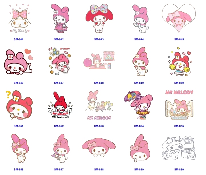 CHINESE WAREHOUSE UV DTF Wrap Small Decal 4in Mini Sticker