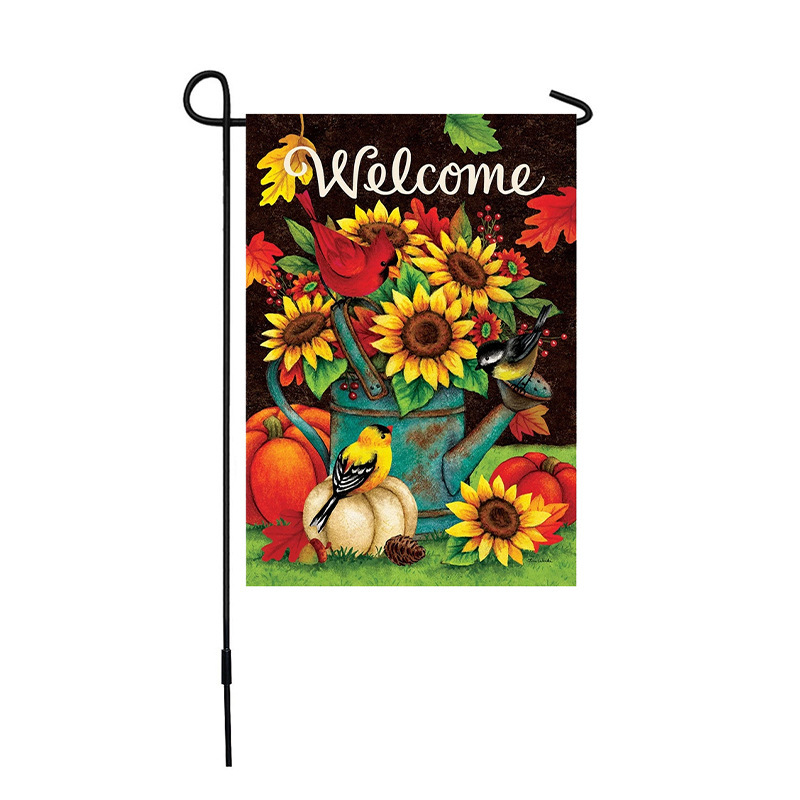 CHINESE WAREHOUSE Sublimation White Blank Garden Flag