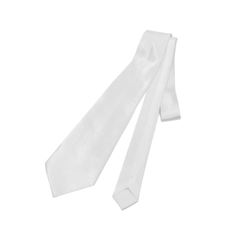 CHINESE WAREHOUSE Sublimation White Blank Polyester Tie