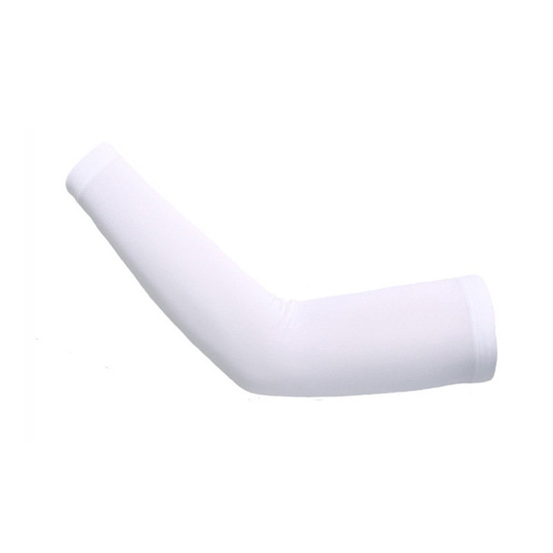 CHINESE WAREHOUSE Sublimation White Blank UV Sun Protection Polyester Arm Sleeves