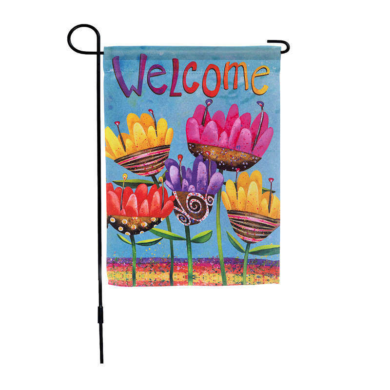 CHINESE WAREHOUSE Sublimation White Blank Garden Flag