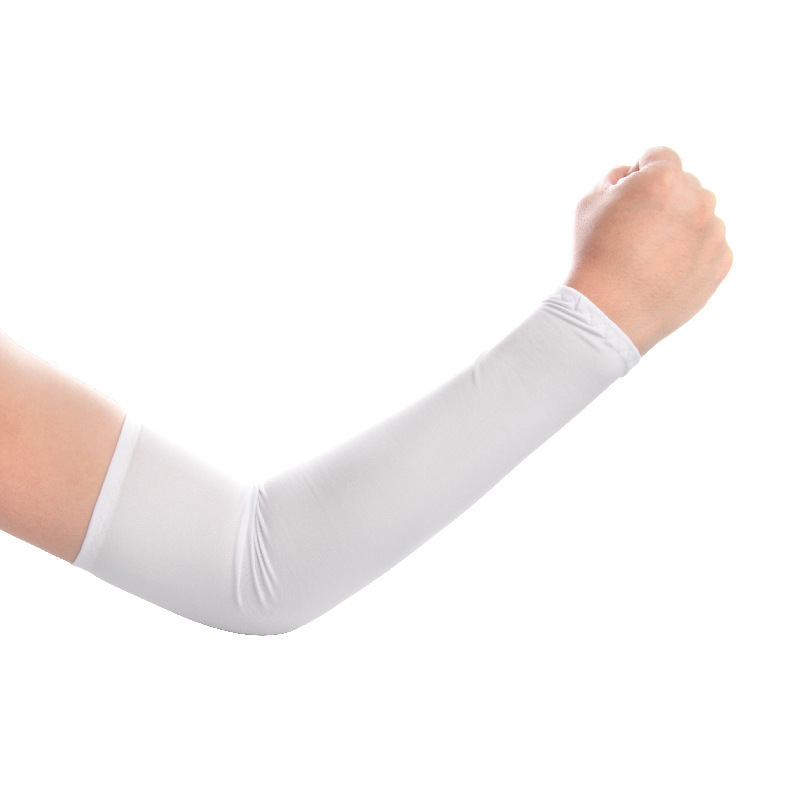 CHINESE WAREHOUSE Sublimation White Blank UV Sun Protection Polyester Arm Sleeves