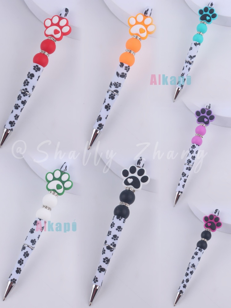 CHINESE WAREHOUSE Hot Sale Cat Claw Beaded Pen