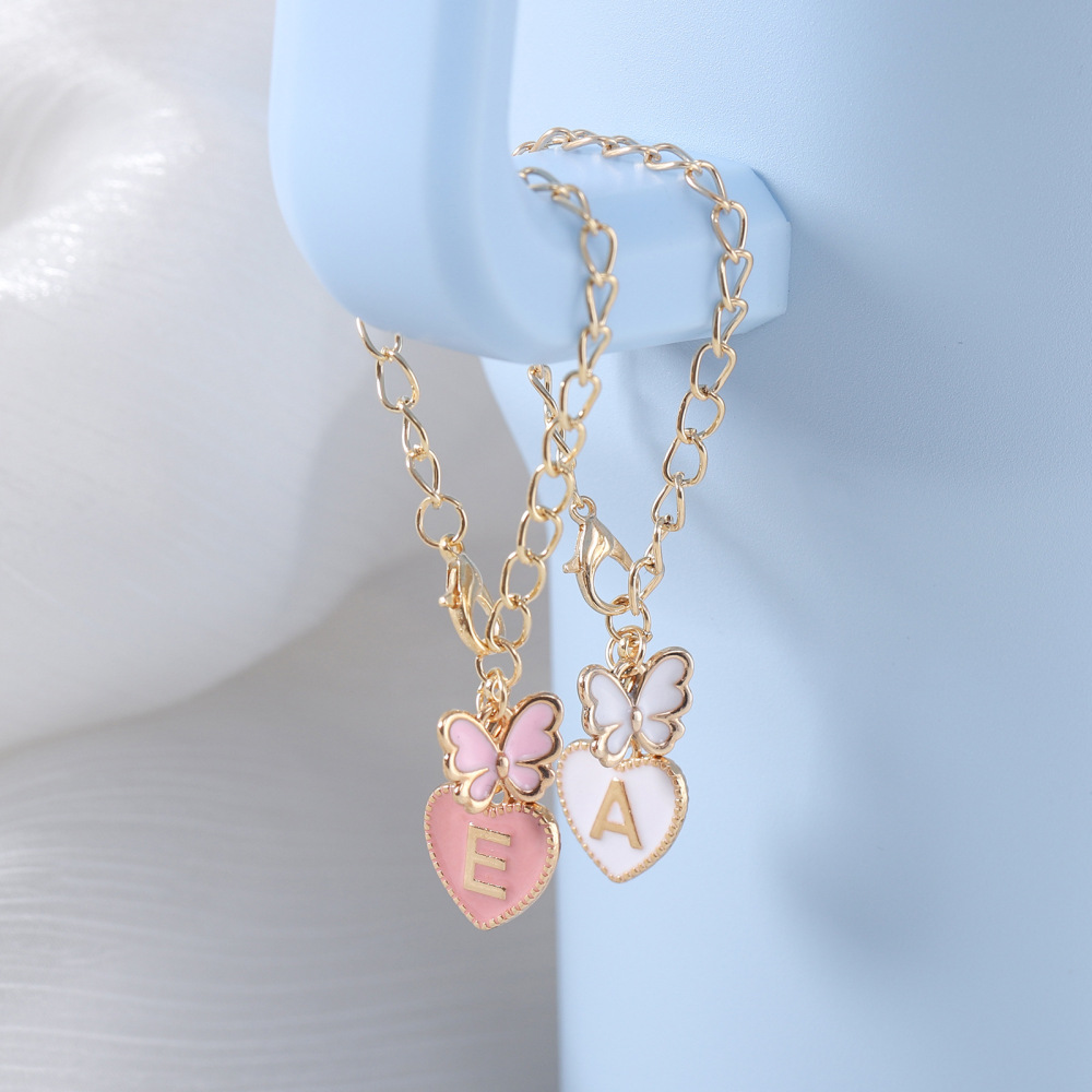 CHINESE WAREHOUSE Alloy Decorative Butterfly Pendant For Tumblers