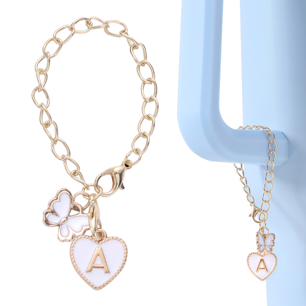 CHINESE WAREHOUSE Alloy Decorative Butterfly Pendant For Tumblers
