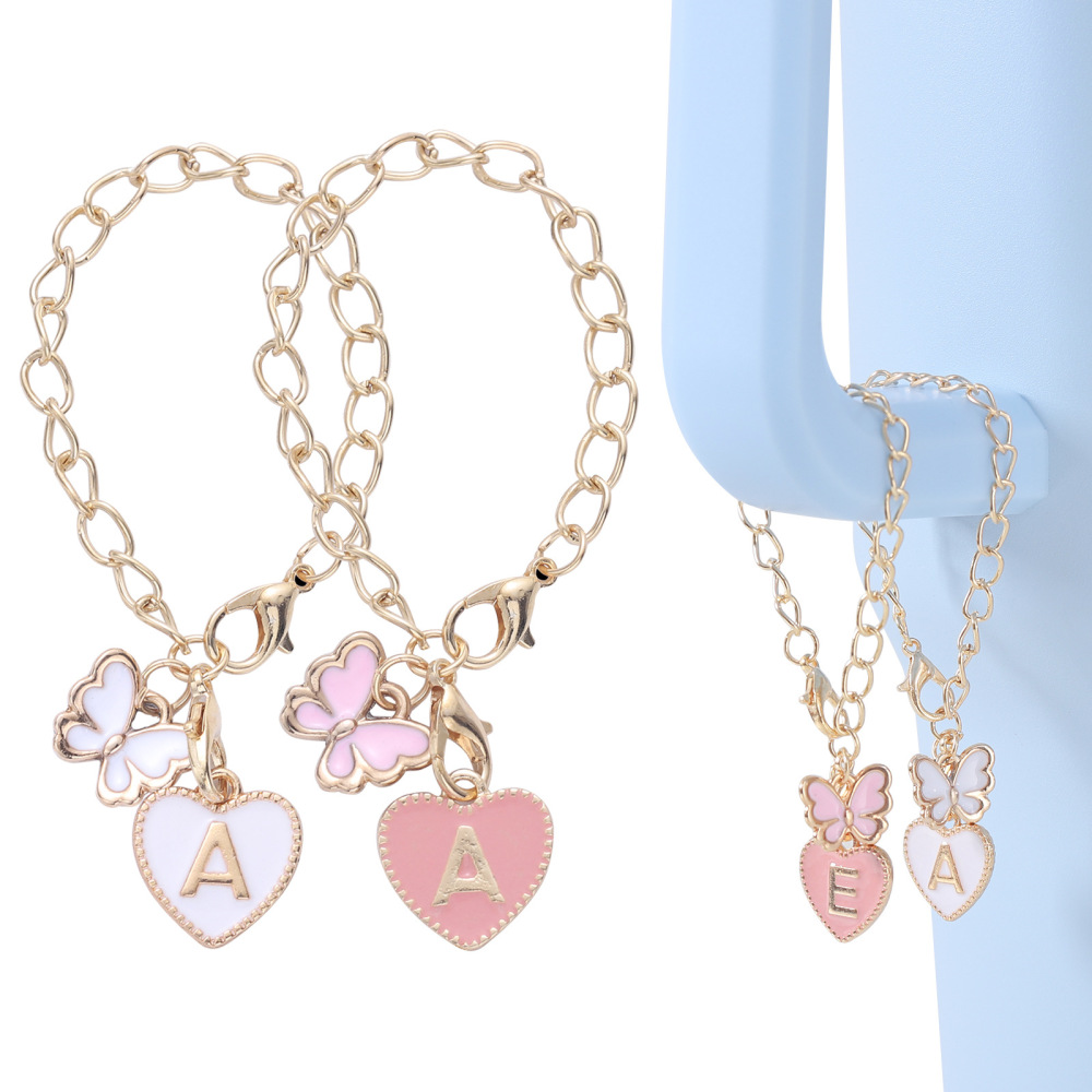 CHINESE WAREHOUSE Alloy Decorative Butterfly Pendant For Tumblers