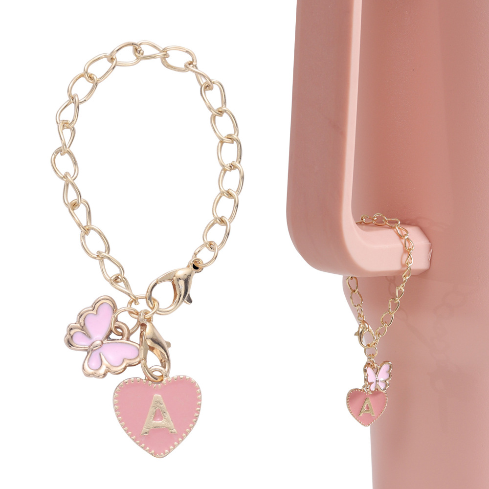 CHINESE WAREHOUSE Alloy Decorative Butterfly Pendant For Tumblers
