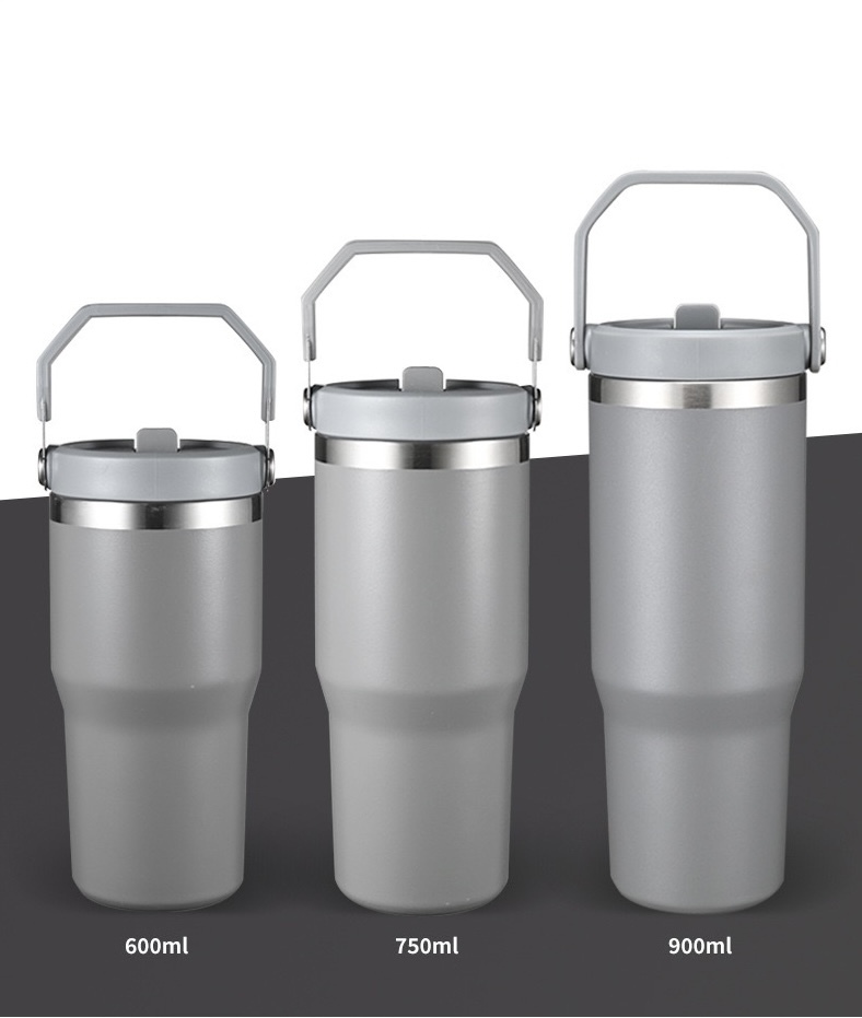 CHINESE WAREHOUSE 20oz 25oz 30oz High Quality Powder Coated Travel Tumblers With Handle