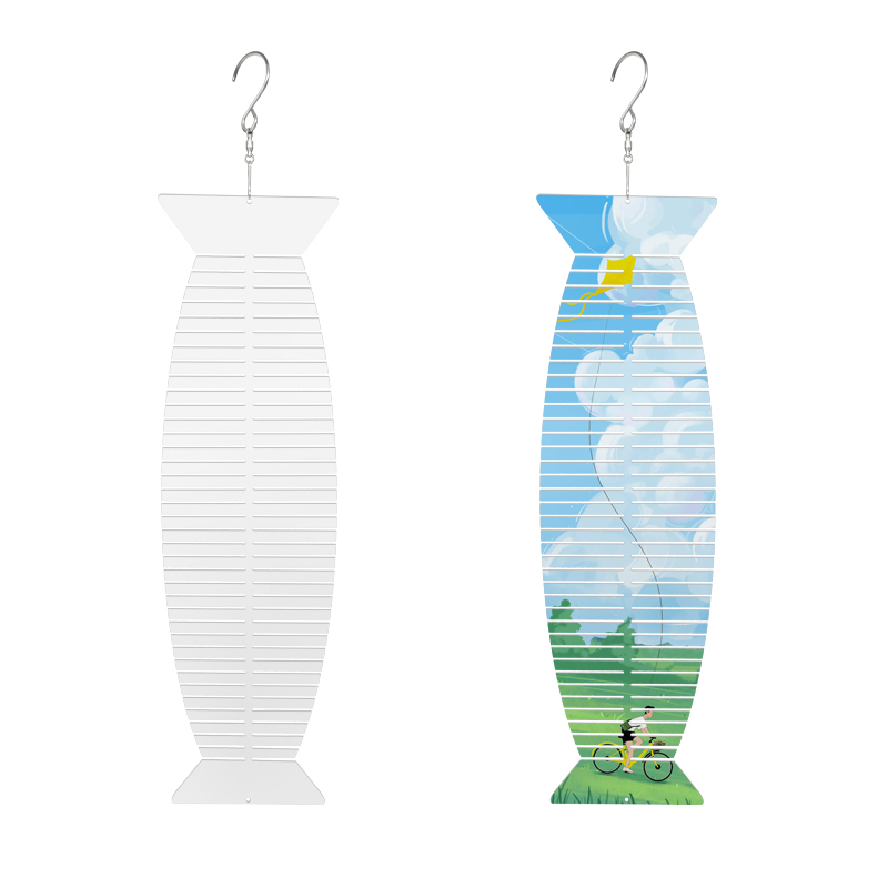 CHINESE WAREHOUSE Sailboat-shape Aluminum Sublimation Blank Wind Spinner