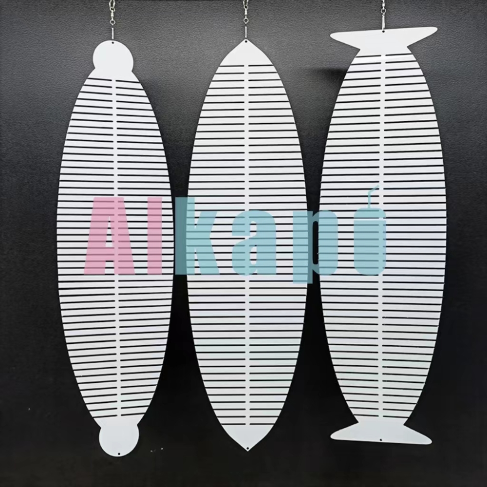 CHINESE WAREHOUSE Sailboat-shape Aluminum Sublimation Blank Wind Spinner