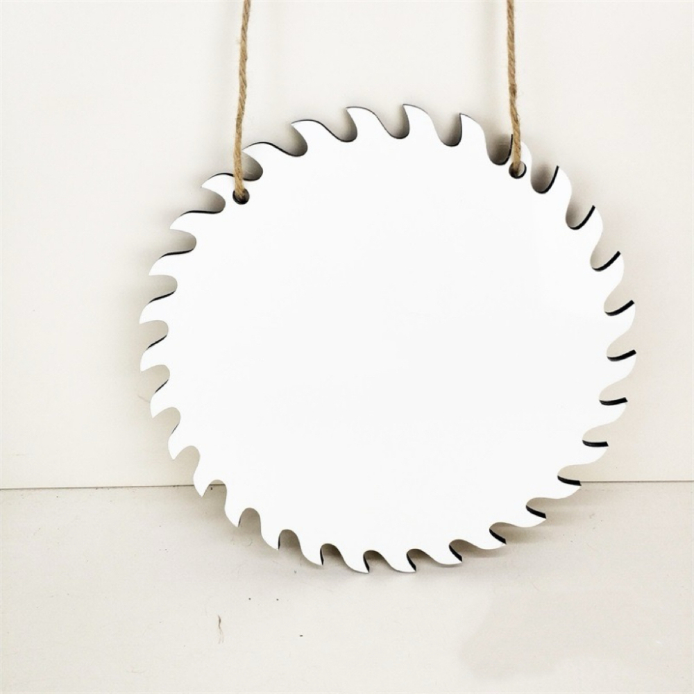 CHINESE WAREHOUSE Sublimation Wooden Interior Decoration Pendant
