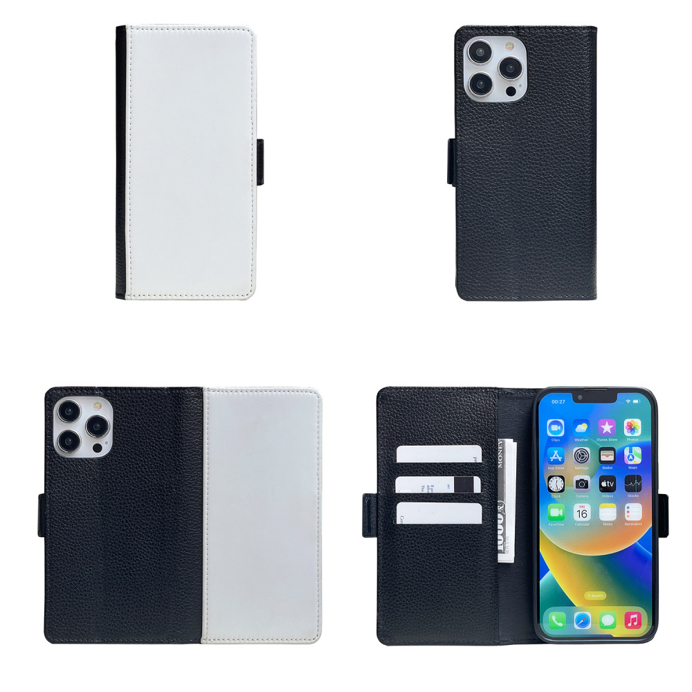 CHINESE WAREHOUSE Sublimation PU Leather iPhone Case
