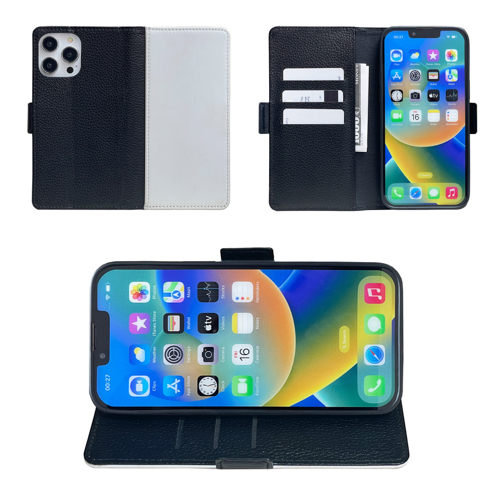 CHINESE WAREHOUSE Sublimation PU Leather iPhone Case