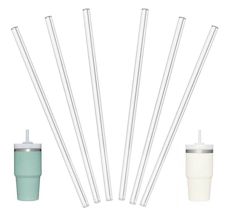 CHINESE WAREHOUSE Clear Plastic Straw for 20oz/40oz Tumblers