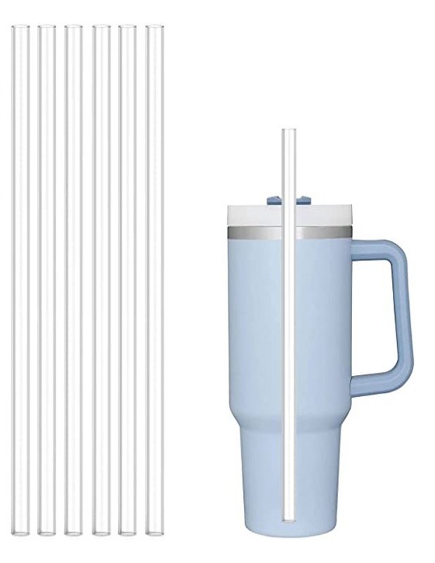 CHINESE WAREHOUSE Clear Plastic Straw for 20oz/40oz Tumblers