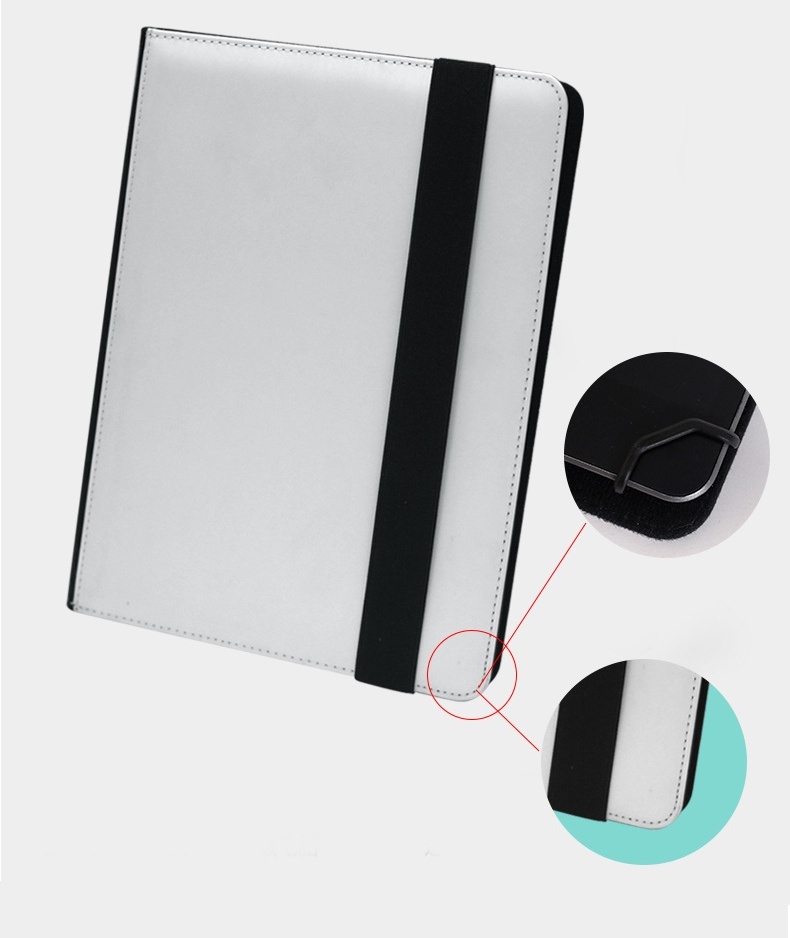 CHINESE WAREHOUSE Sublimation PU Leather iPad Protection Case with Magnet Holder