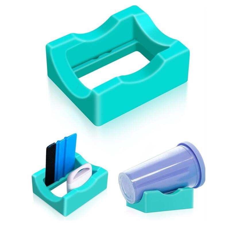 CHINESE WAREHOUSE Silicone Cup Holder Come With Blade Mix Colors