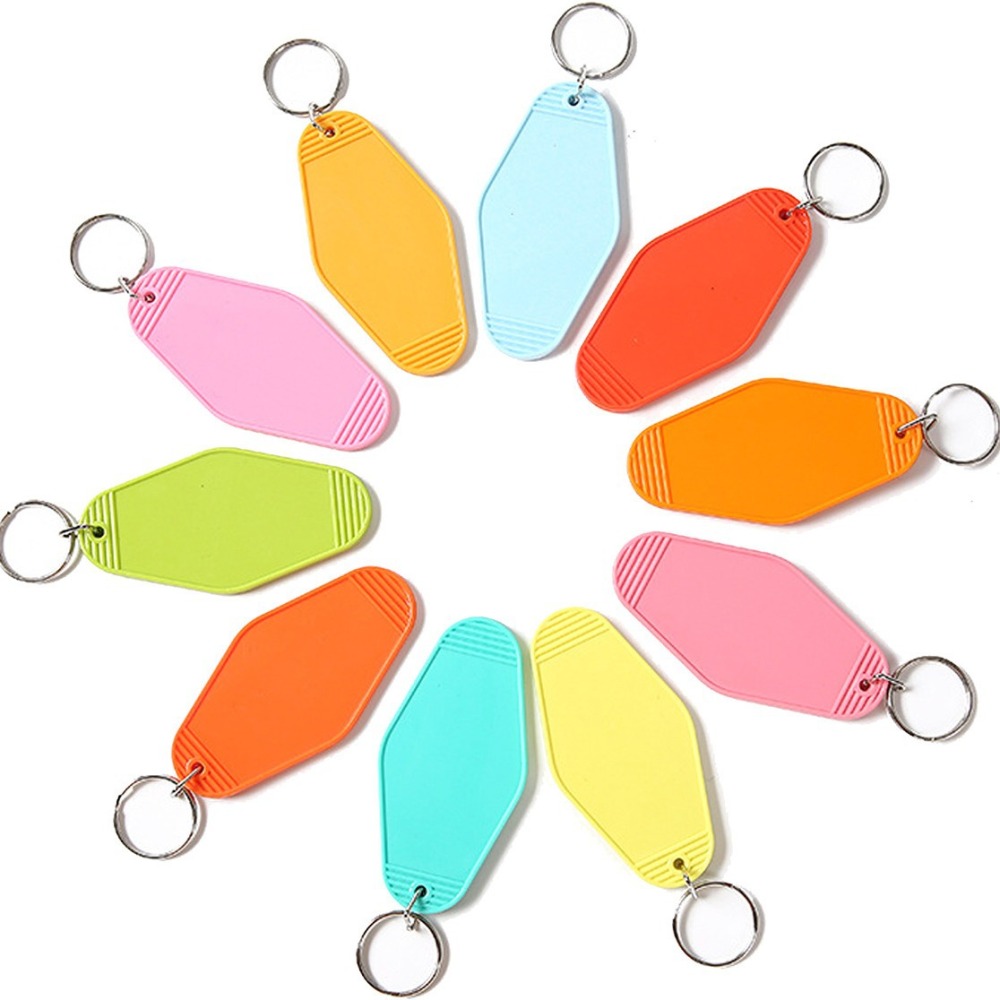 CHINESE WAREHOUSE Number Plate Keychain Mix Colors Ready To Ship