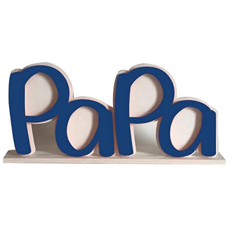 CHINESE WAREHOUSE  Father's Day Sublimation MDF Wooden Photo Display Stand