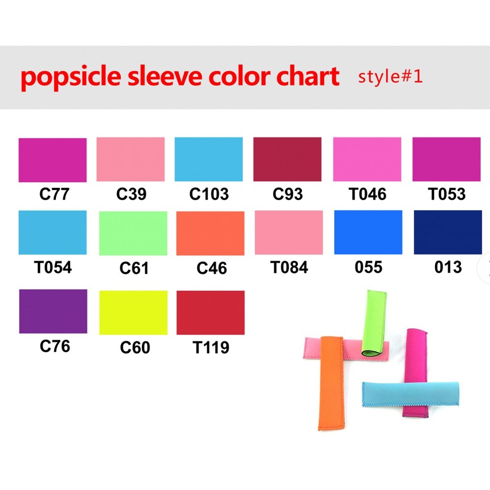 CHINESE WAREHOUSE Sublimation Popsicle Protective Cover