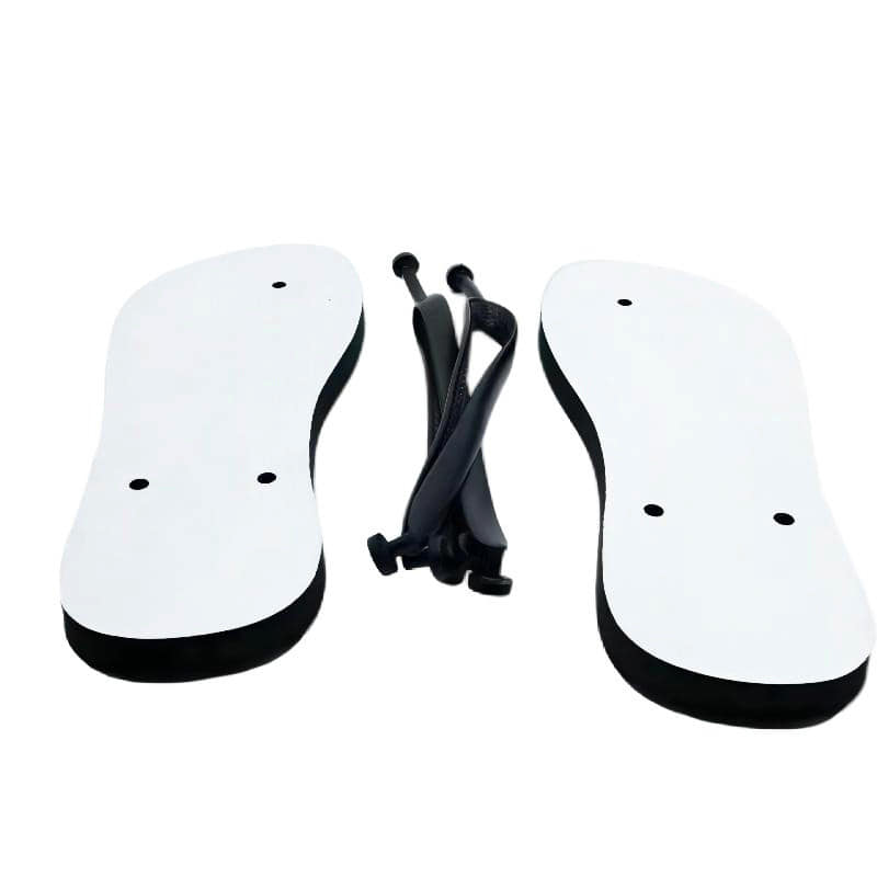 CHINESE WAREHOUSE PE Sublimation White Blanks Beach Flip Flops