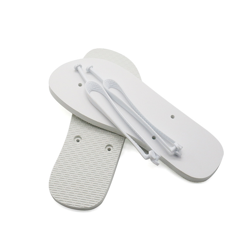 CHINESE WAREHOUSE PE Sublimation White Blanks Beach Flip Flops