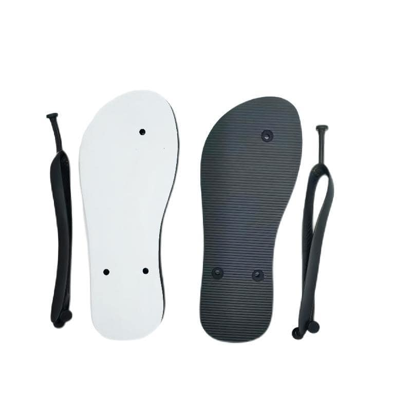 CHINESE WAREHOUSE PE Sublimation White Blanks Beach Flip Flops