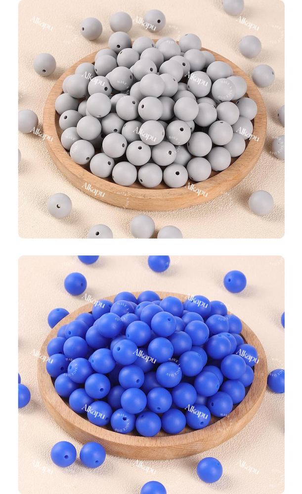 CHINESE WAREHOUSE Solid Color Beads For Bracelet，Beads Pen Craft