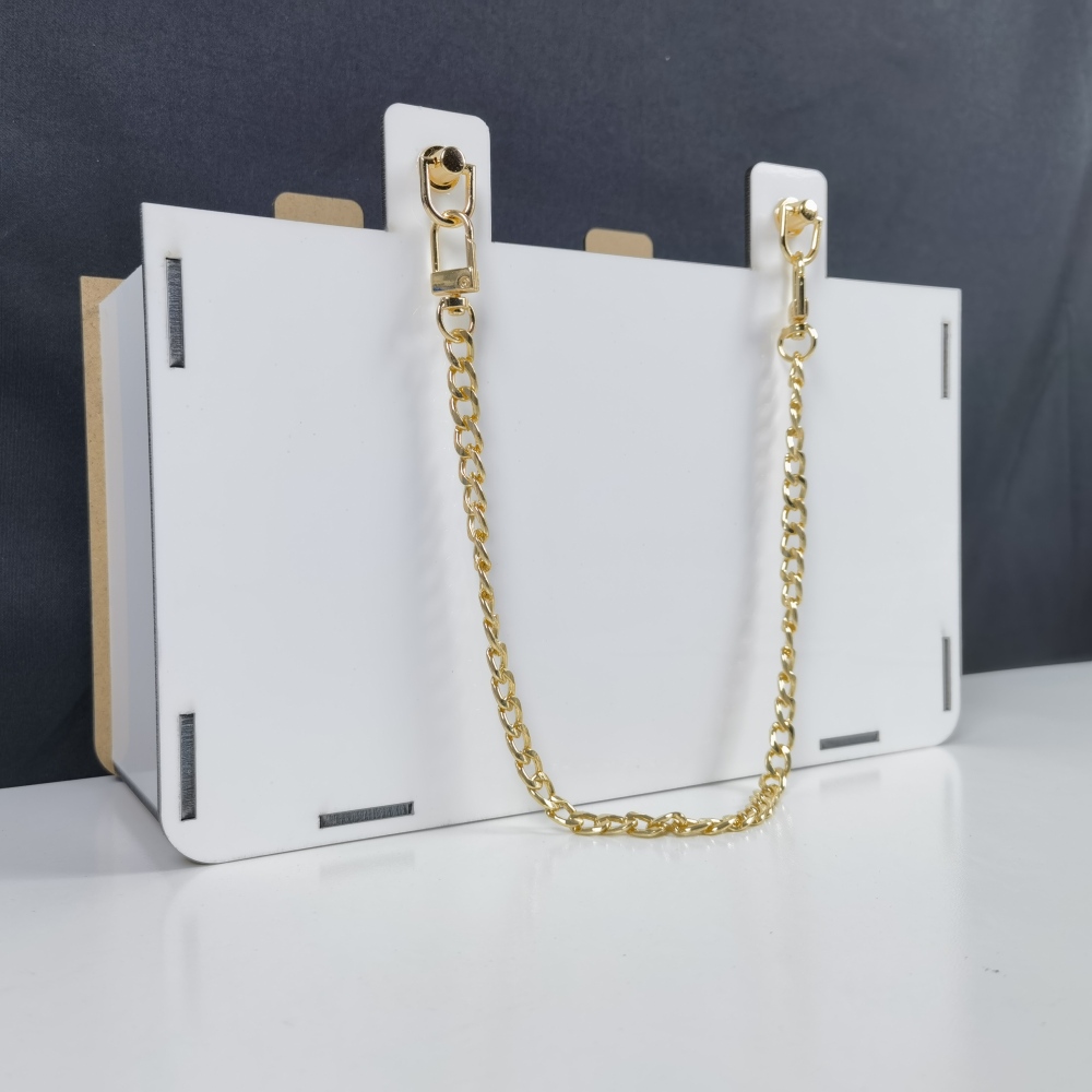 CHINESE WAREHOUSE Sublimation Metal Chain Bag