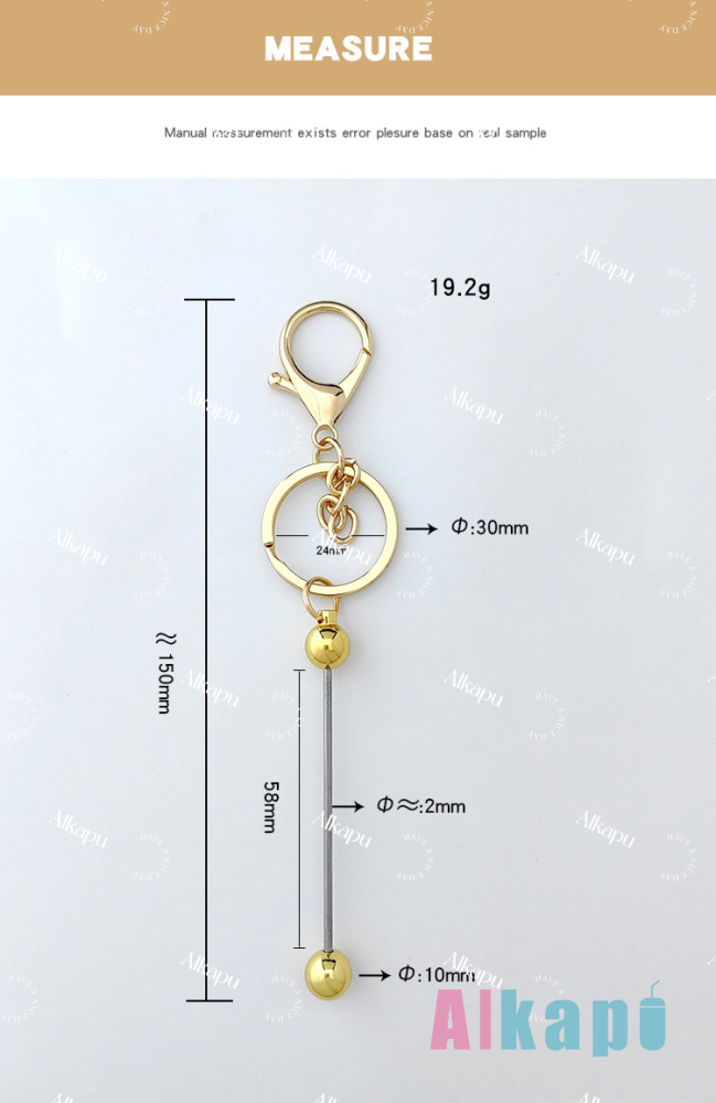 CHINESE WAREHOUSE Mix Cololrs Keychain Craft For Beads DIY