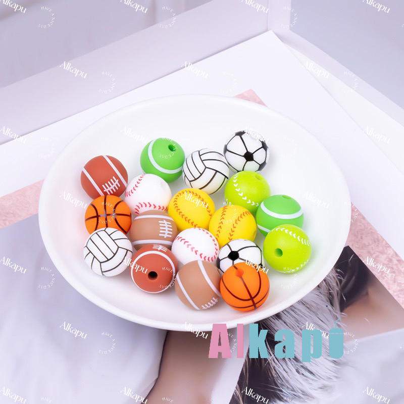 CHINESE WAREHOUSE Solid Color Beads For Craft Bracelet，Pen