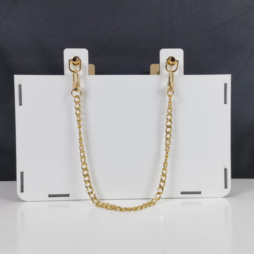 CHINESE WAREHOUSE Sublimation Metal Chain Bag