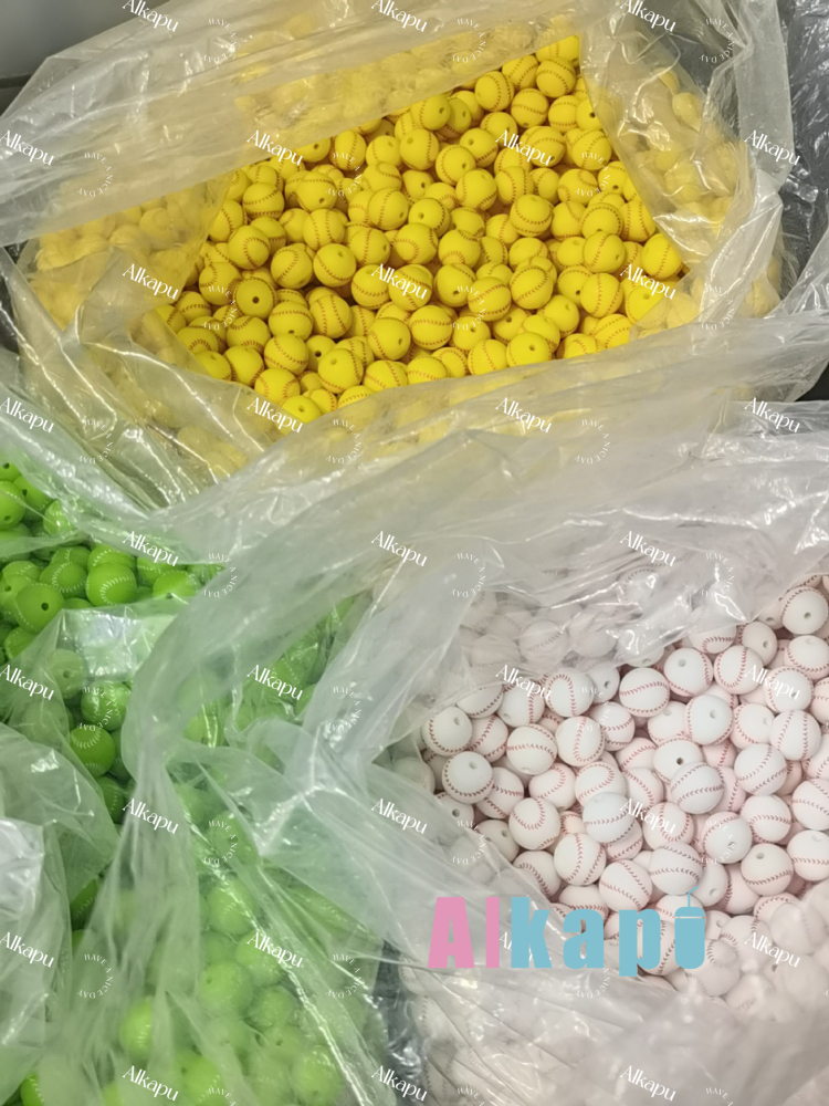 CHINESE WAREHOUSE Solid Color Beads For Craft Bracelet，Pen