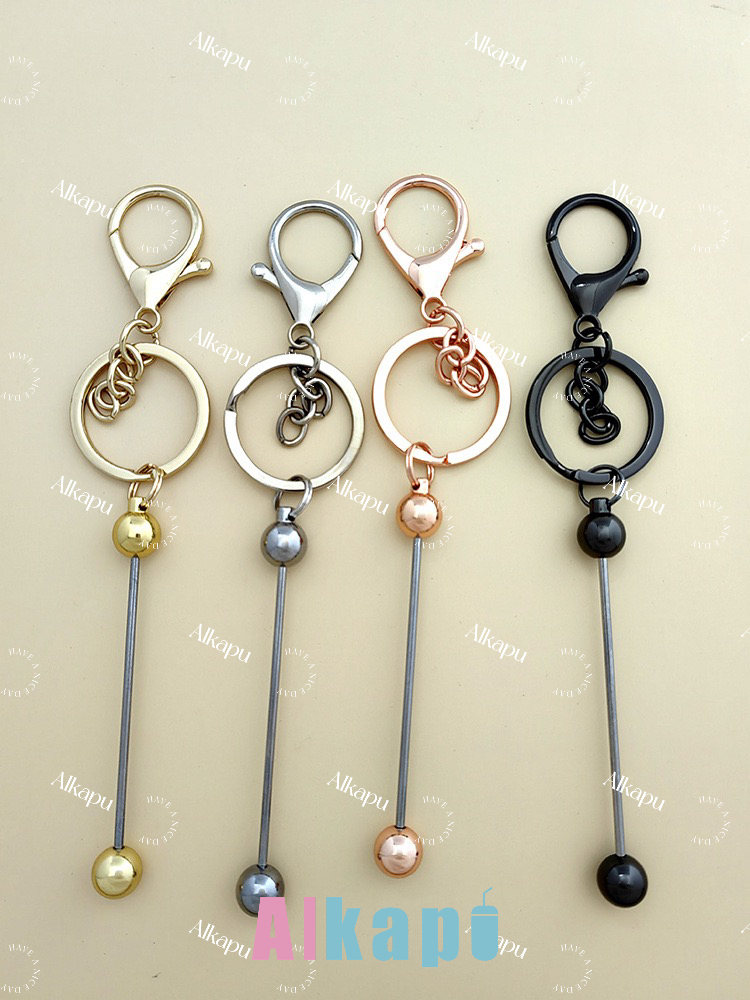 CHINESE WAREHOUSE Mix Cololrs Keychain Craft For Beads DIY