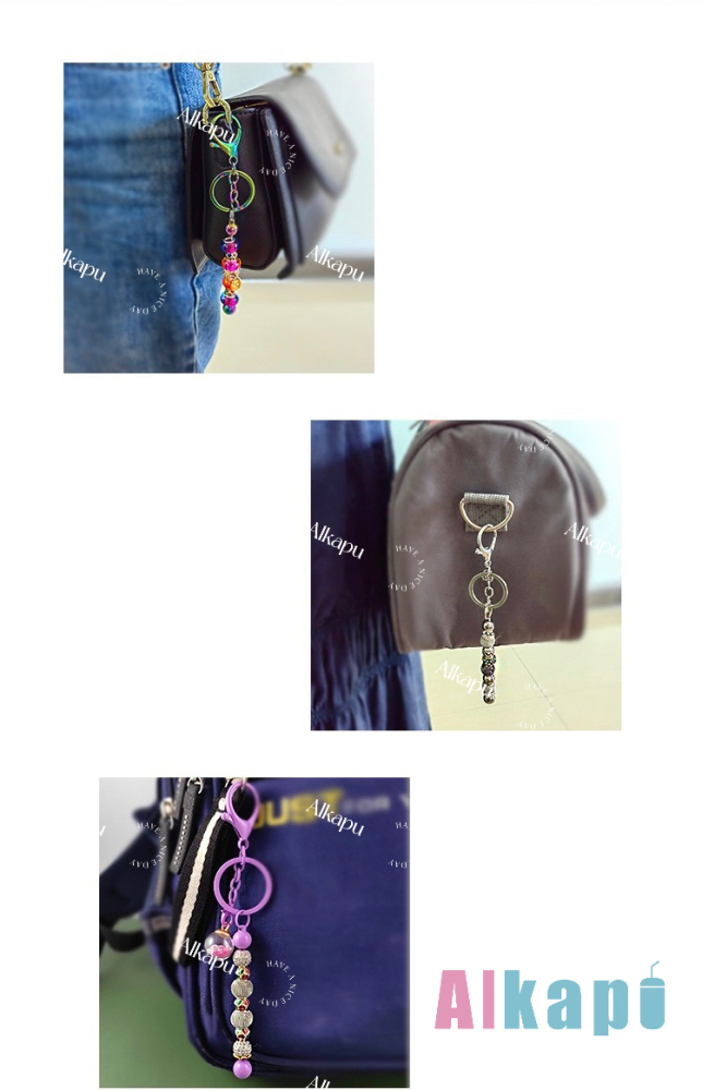 CHINESE WAREHOUSE Mix Cololrs Keychain Craft For Beads DIY