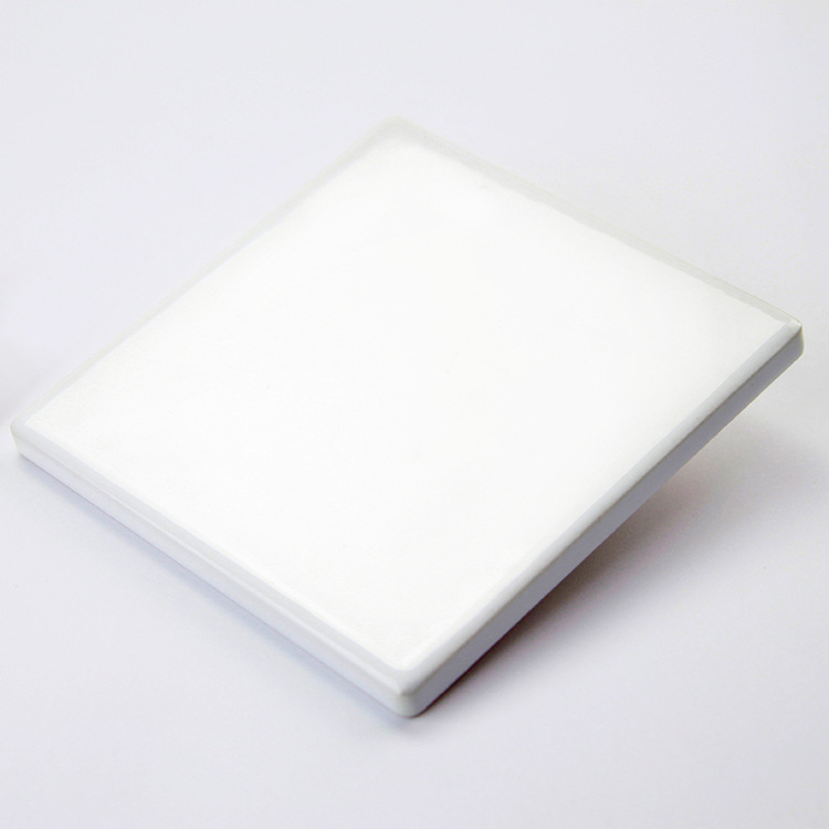 CHINESE WAREHOUSE Sublimation Ceramic Glossy Coaster With Cork