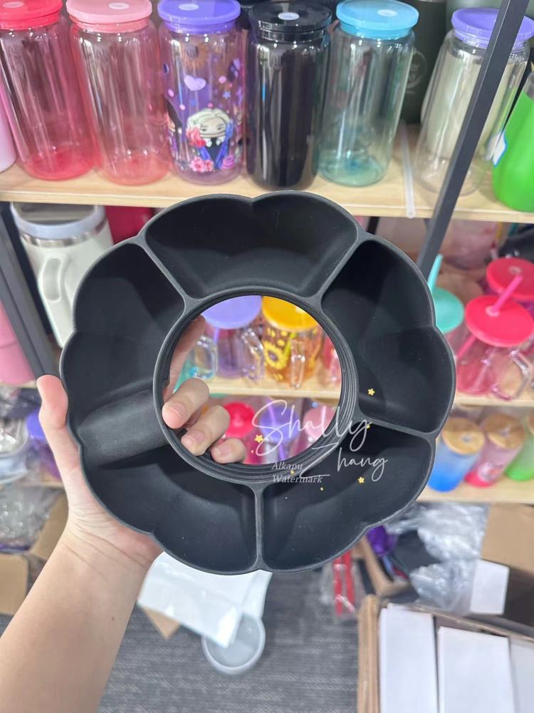 CHINESE WAREHOUSE 40oz Flower Shape Snack Lid