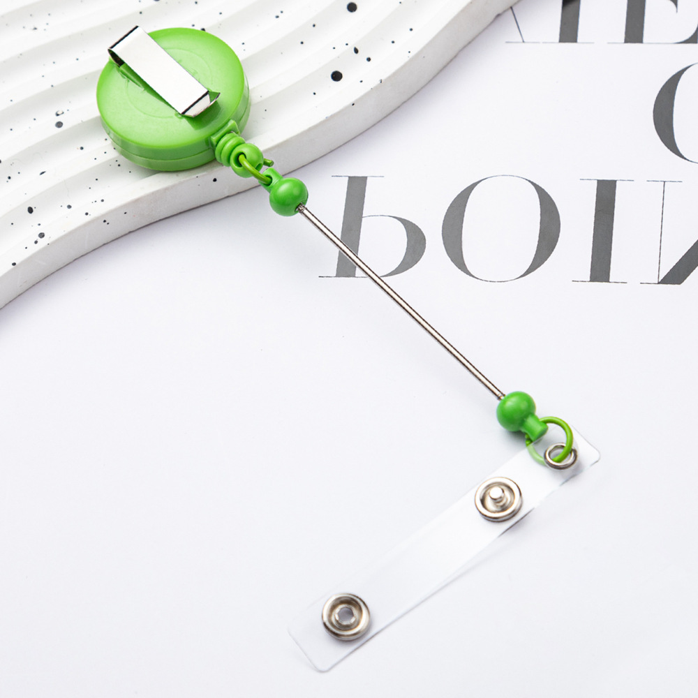 CHINESE WAREHOUSE Mix Colors Telescopic Easy-Pull Buckle DIY Bead Keychain Telescopic Buckle