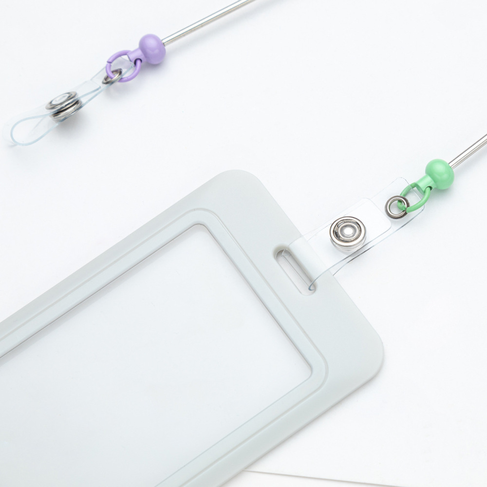 CHINESE WAREHOUSE Mix Colors Telescopic Easy-Pull Buckle DIY Bead Keychain Telescopic Buckle