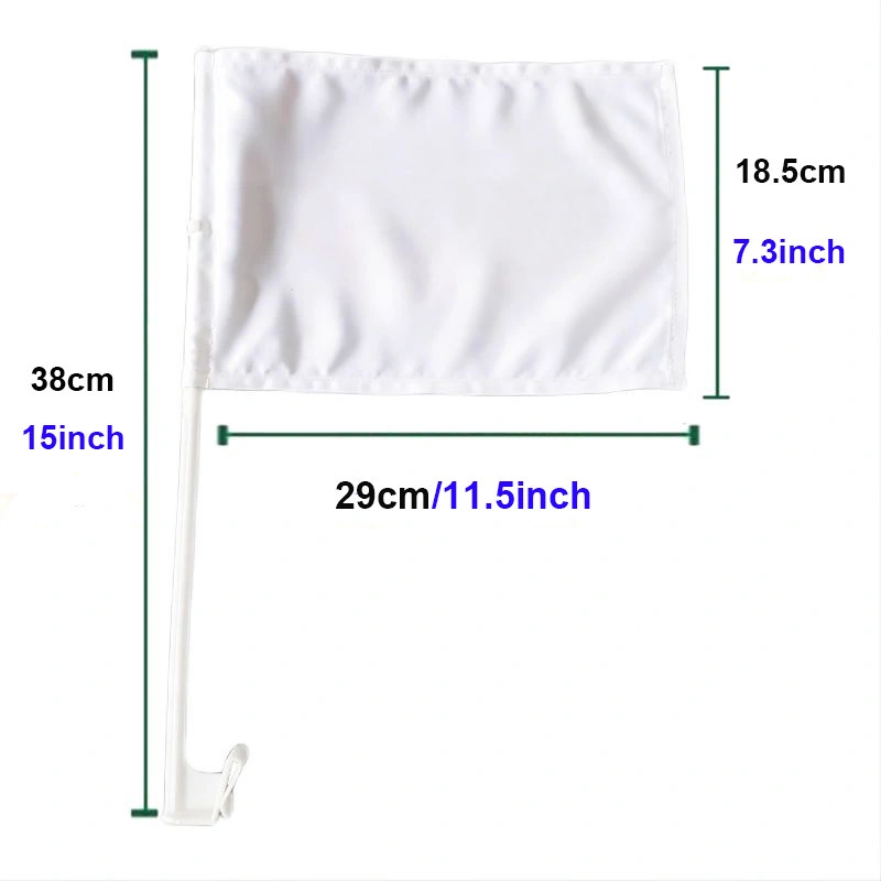 Chinese Warehouse Hot Sale Double Sided Sublimation Polyester Car Flag