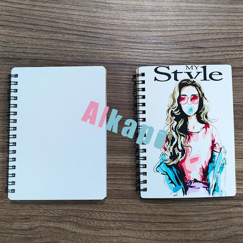 Chinese Warehouse Hot Sale A6 Size Double Side Sublimation Sprial-Bound Notebook With Notes