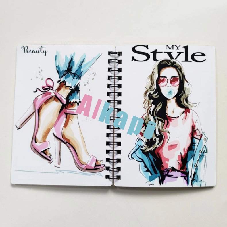 Chinese Warehouse Hot Sale A6 Size Double Side Sublimation Sprial-Bound Notebook With Notes